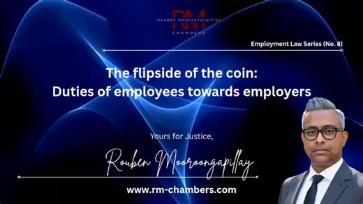 Whilst we often look at employment law from the prism of the rights of employees, it should be borne in mind that employees also owe a host of duties to their employers, some of which we shall outline in this post. Firstly and unsurprisingly, the employee is required to perform the tasks for which he is employed and in consideration for which he is paid a remuneration. As such, an employee cannot refuse to follow instructions and perform work falling within his scheme of duties during working ho