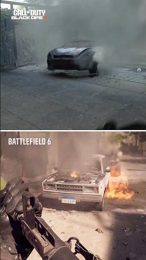 Battlefield 6 vs Black Ops 7 Car Explosion Comparison: Which is Better? #CallofDuty #BlackOps7