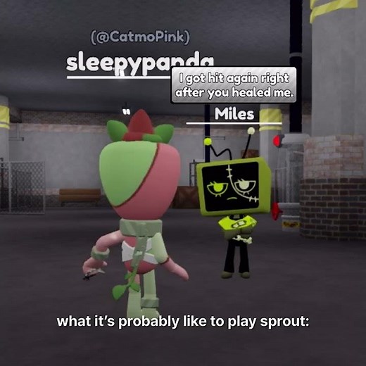 What it’s probably like to play Sprout: #roblox #dandysworld #dandysworldroblox #shorts