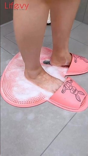 "Clean your feet effortlessly with the Silicone Shower Foot Scrubber! 🛁🦶 #SelfCare #scrubber