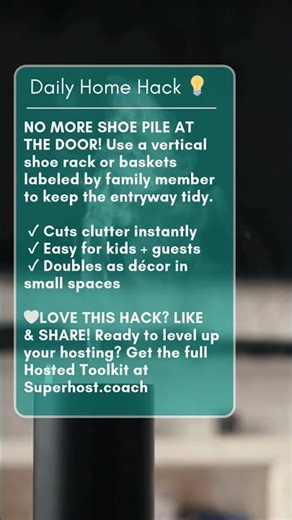 Daily Home Hack 💡| How to Organize Entryway Shoes