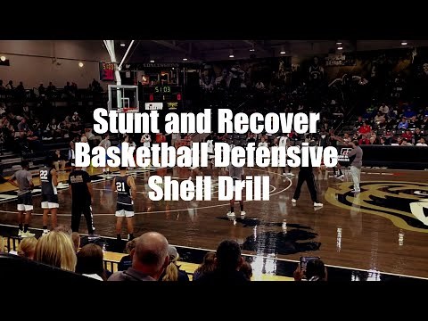 Stunt and Recover Basketball Defensive Shell Drill
