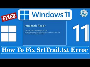 ✅ SrtTrail.txt Windows 11 Fix | How To Fix C/Windows/System32/LogFiles/srt/SrtTrail.txt