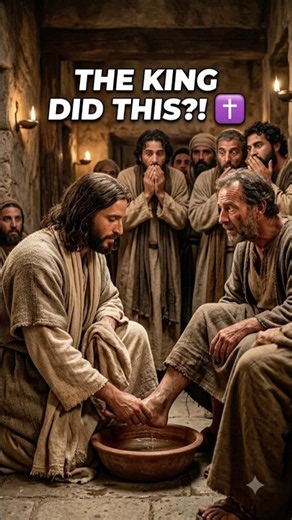 The King Did THIS?! 😳 | Jesus Washed His Disciples’ Feet #faith #jesuswon