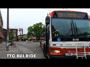 TTC Route 126 Bus Ride From Christie Station To St Clair West Station