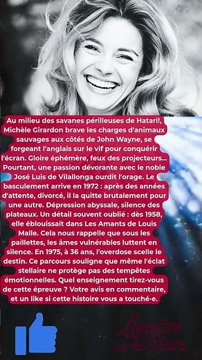 Michèle Girardon: De muette à star d'Hatari! – Parcours imprévu.