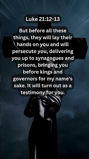 Journey of faith and spiritual growth | Luke 21:12-13 Daily Bible Verse