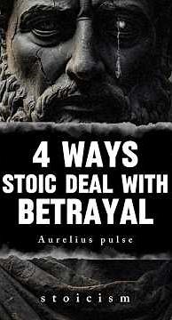 4 Stoic Ways to Deal With Betrayal Like a Warrior #stoicism
