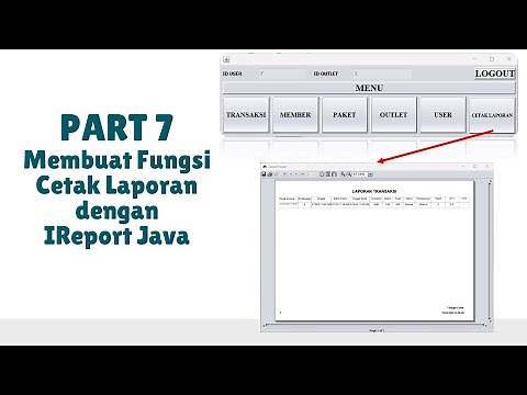 Membuat Generate Laporan dengan IReport Java - Aplikasi Pengelolaan Laundry berbasis Desktop