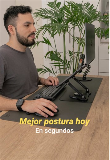Este soporte giratorio cambia cómo se siente tu jornada frente a la laptop. Y eso se nota más de lo que imaginas. Trabajar a la altura correcta, ajustar el ángulo en segundos y moverte con libertad hace que todo fluya mejor. Menos tensión, más comodidad y un espacio que se siente en equilibrio. Cuando tu setup se adapta a ti, trabajar deja de sentirse pesado. 👉 Encuéntralo en Satori369.com