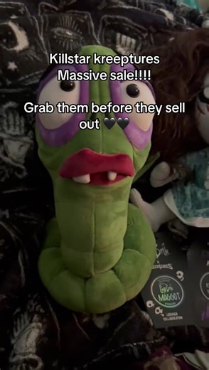 Never seen these so cheap 😍🖤🖤 I need to get the whole corpse bride set #killstar #kreeptures #sale #discount #plushie