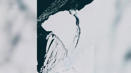 Giant iceberg breaks off Antarctic Brunt Ice Shelf - watch this amazing video from space