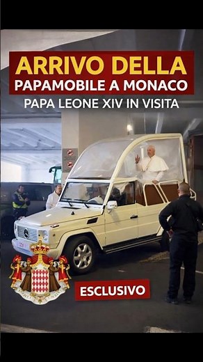 ✨La Papamobile di Papa Leone XIV arriva a Monaco! 🇮🇹✨