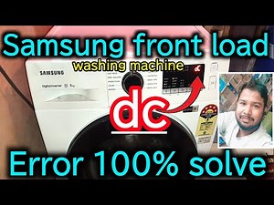 What is DC error in Samsung automatic washing machine | how to fix it | washing machine में DC error