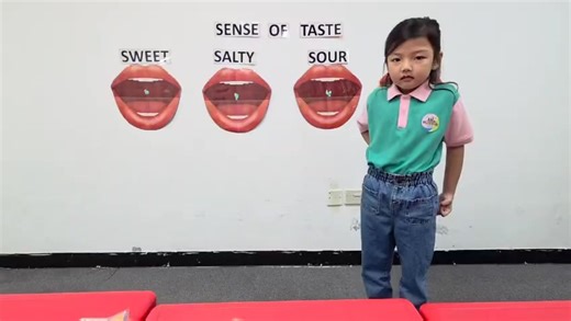 Sense of Taste. Identifying the different kinds of food to the correct taste buds. Sweey,Sour,Salty and Bitter. | Playpen Kids