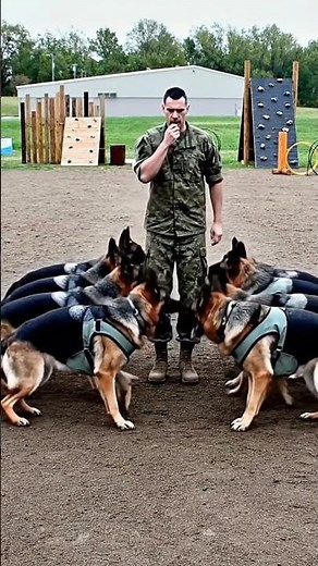 Dog Obedience Skills: German Shepherd Performs Perfect Commands! #shorts