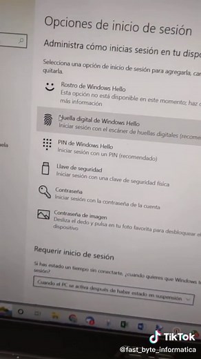 Cómo configurar el lector de huellas dactilares en laptops