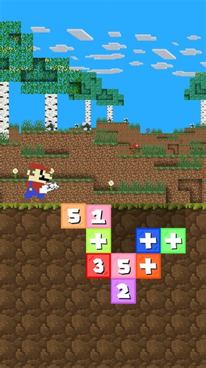 Can Mario Solve This?! 🧠#mario #shortvideo #animation #memes #funny #minecraftshort
