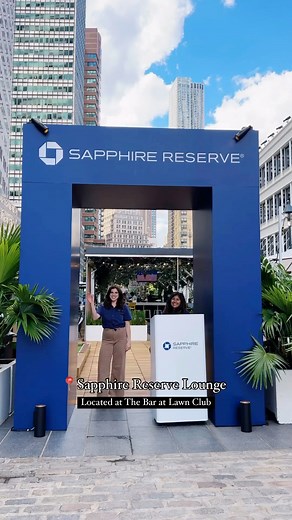 @theseaportnyc Your summer oasis awaits 😎 The Sapphire Reserve Lounge at The Bar at Lawn Club is ready for the next hang with the crew. Chase Sapphire Reserve cardmembers receive access to private seating, menu exclusives, phone chargers and a game from Lawn Club called Putting Pool. Your card is your 🔑 to enter. 🕛 Open daily #ChaseSapphirePartner | The Seaport