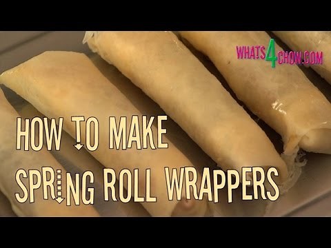 How to Make Spring Roll Wrappers. Quick and Easy Homemade Spring Roll Wrappers / Skins.