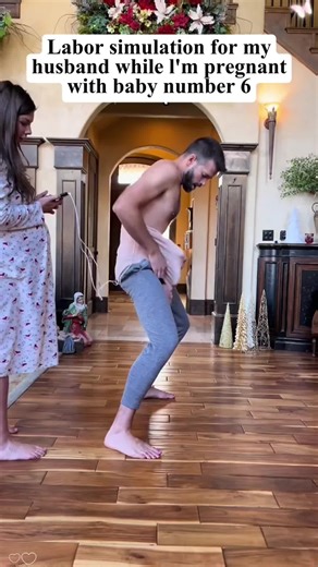 When the husband tries a childbirth pain simulator#babyshowergames#cramps#laboranddeliver#contractions