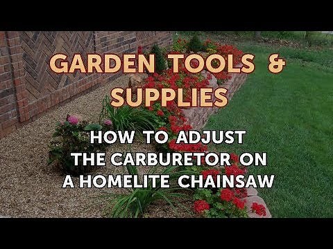 How to Adjust the Carburetor on a Homelite Chainsaw