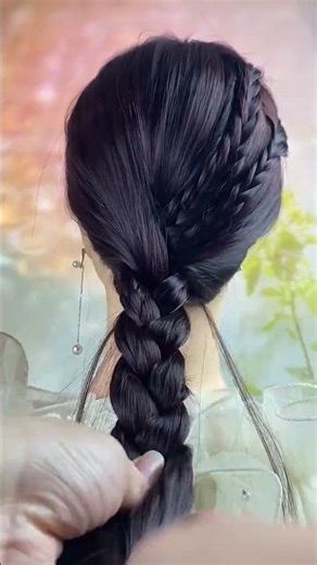 Elegant Double Side Braided Hairstyle Tutorial | Simple & Stylish Look 2025 💫