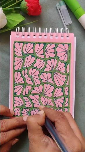 Easy Zentangle Art Pattern | Step-by-Step Tutorial #art #zentangle