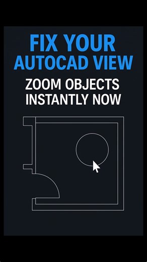 This AutoCAD Zoom Trick Saves Hours on Large Drawings #ZOOM #CadTips