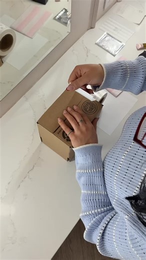 From our studio to your vanity. ✨ Every Fancy Face order is packed in-house with care, eco-friendly packaging, and a little extra sparkle. Thank you for supporting our small but mighty team. 🤍 | Fancy Face Inc.