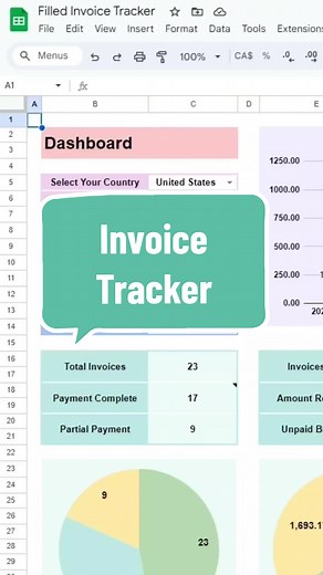 Prepare and track estimates and invoices with this spreadsheet. Select the estimate or invoice and print it out. #smallbusiness #smallbusinessowner #googlesheets #excel #spreadsheets #businesswoman