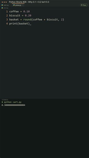 Floating Point Precision & Rounding in Python (round)