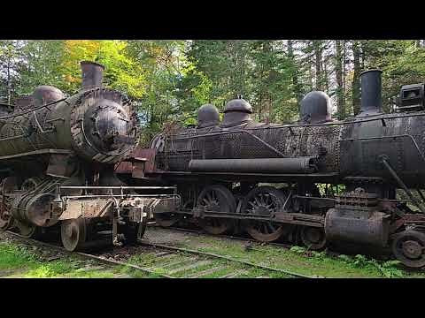 Abandoned Locomotives of Eagle Lake in the Northern Maine Woods