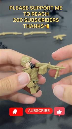 Lego Military: How to CLEAR a Battlefield: MG3 & AK-47 Suppression Team🔥 #shorts #lego #military