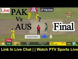 PTV Sports Live Streaming Pakistan Vs Australia 3rd ODI Live Match | PAK vs AUS ODI Final Live 2022