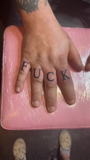 Lil script on some knuckles !! #fyp #nctattoers #tattoos #dynamic #nctattooshops #nctattooartist #knuckletattoos