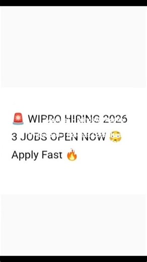 🔥 Wipro Remote Hiring 2026 | 3 Jobs Open Now 🚨 Mumbai, Bangalore, Hyderabad | Apply Fast