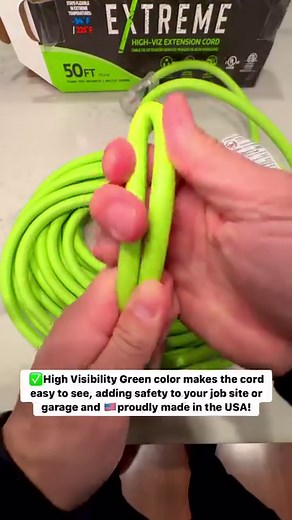 🔌NEW EXTREME HIGH VISIBILITY FLEXIBLE EXTENSION CORD IS NOW AVAILABLE IN SELECT COSTCO WAREHOUSES🔌 🙌If you need a 50ft extension cable this extension cable from @uswireandcable is the one to get at @Costco for $49.99! 🙌This extension cable has been tested in the harshest weather conditions to withstand your needs! ❄️It stays flexible even in the most extreme temperatures: from -94°F to 221°F!🔥 ❤️Lighted plug has a red glow that is easily seen in day or night, indicating that power is flowin