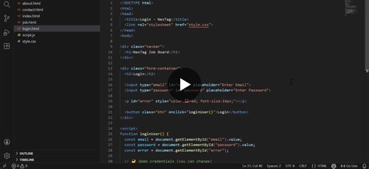 ✨I’m excited to share a project I built — a responsive Login Page using HTML, CSS, and JavaScript. Designed a clean and simple user interface Implemented form validation using JavaScript Handled… | Vazeema Banu M