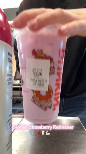 Protein Strawberry Refresher from Dunkin'