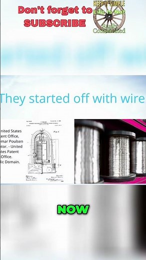 From Sparks to Sound: The Shocking History of Tape Recording! #shorts