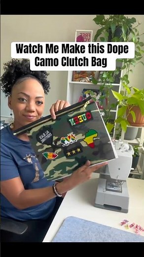 Making a Camo Clutch Bag with Afrocentric Patches