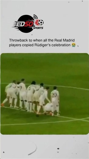 When ALL Real Madrid players copied Rüdiger’s celebration! 😭🤣