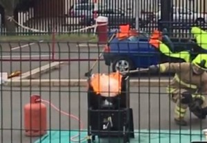 Leicestershire Fire and Rescue Service demonstrate why you should NEVER pour water on a chip pan fire… | Leicestershire Live