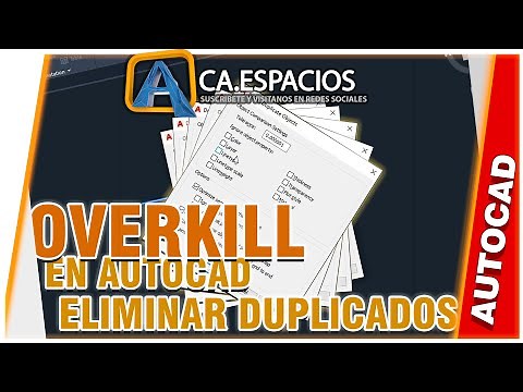 OVERKILL, ELIMINAR elementos DUPLICADOS en AUTOCAD | ELIMINAR OBJETOS SOBREPUESTOS