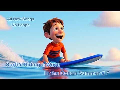🏄‍♂️ Surfer Riding a Wave in the Ocean Summer # 7