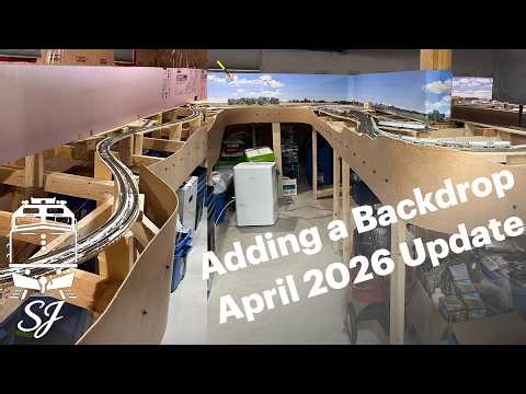 Layout Update April 2026 - Adding a Backdrop to My N Scale Layout