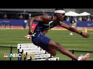 Rai Benjamin NEARLY takes down 400m hurdles world record, clinches Tokyo spot | NBC Sports