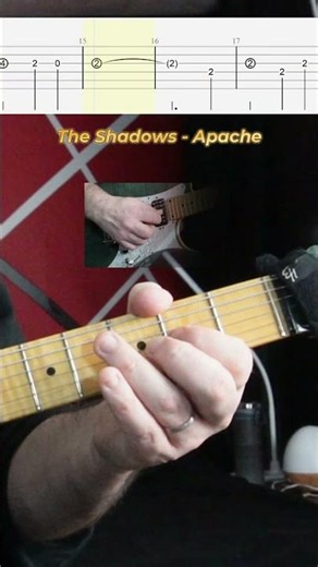 #tutorial The Shadows - Apache Guitar Intro Theme #guitar #guitarlesson #guitartutorial