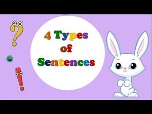 Learn the Four Types of Sentences! "Interrogative, Declarative, Imperative, and Exclamatory"